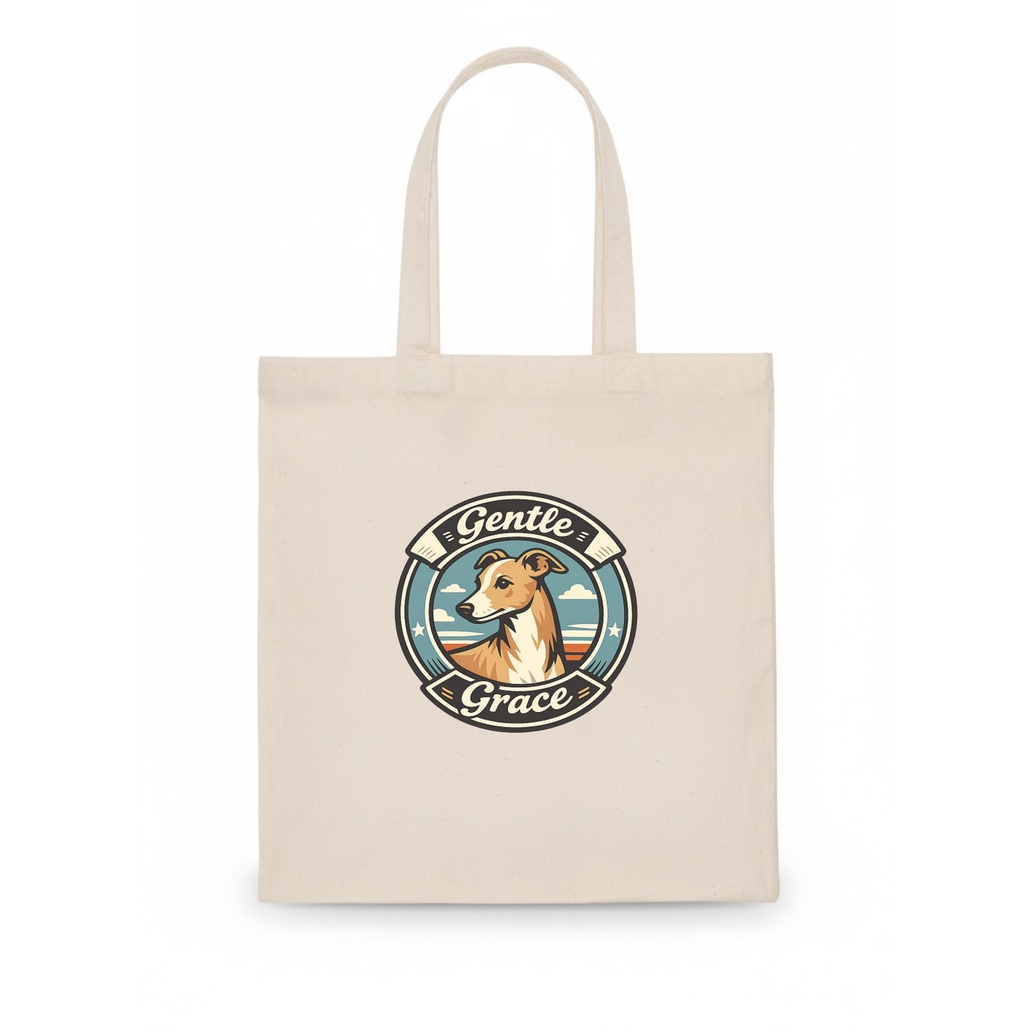 Gentle Grace of the Whippet - Tote Bag - white