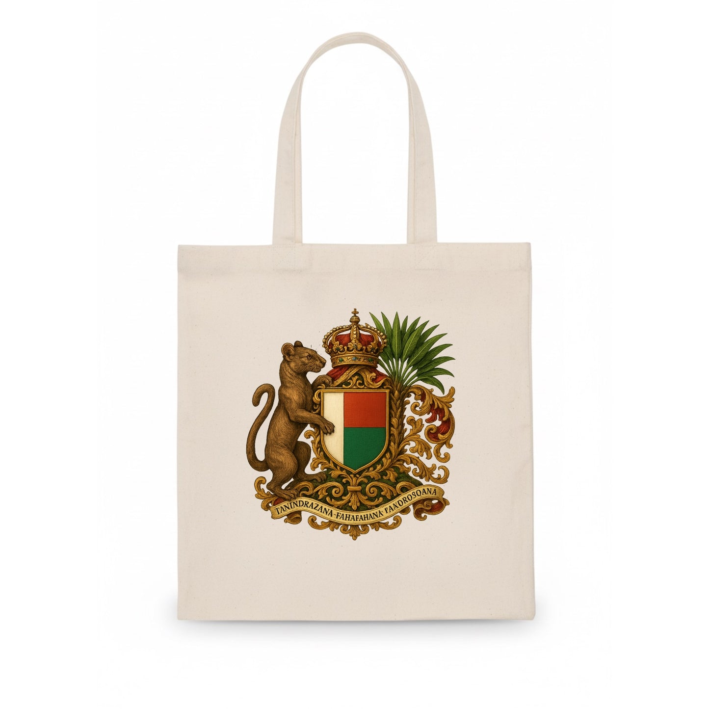 Madagascar Fossa Hunter  - Tote Bag - white