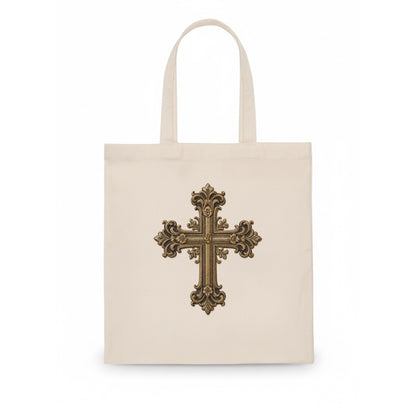 Victorian Cross  - Tote Bag - white