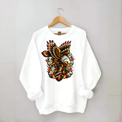 War Eagle Dive - Crewneck Sweatshirt - white