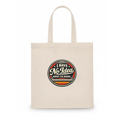 Confidently Clueless Emblem - Tote Bag - white