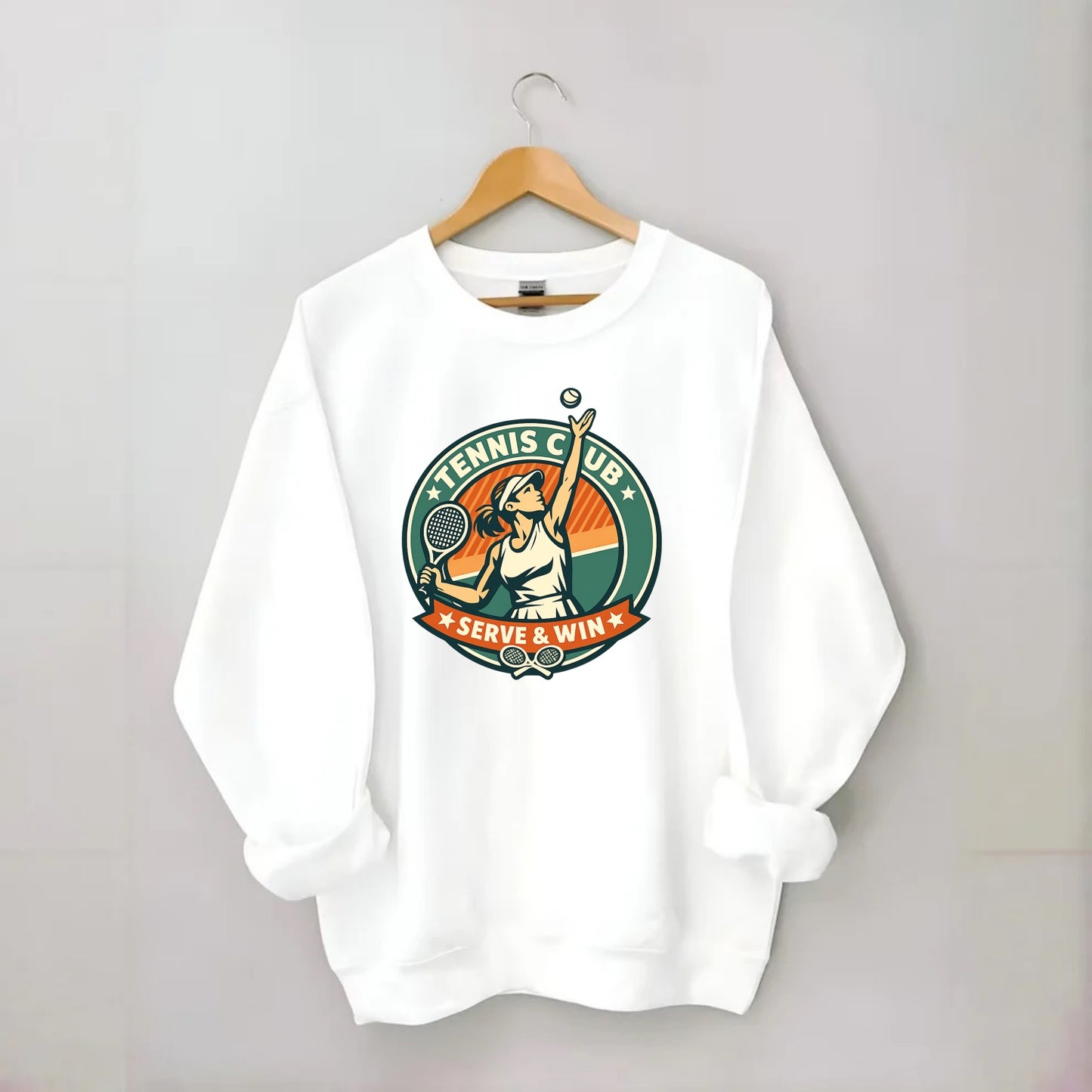 Ace in Motion - Crewneck Sweatshirt - white