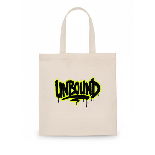 Bold typography design - UNBOUND - without limits, free from constraints - Tote Bag