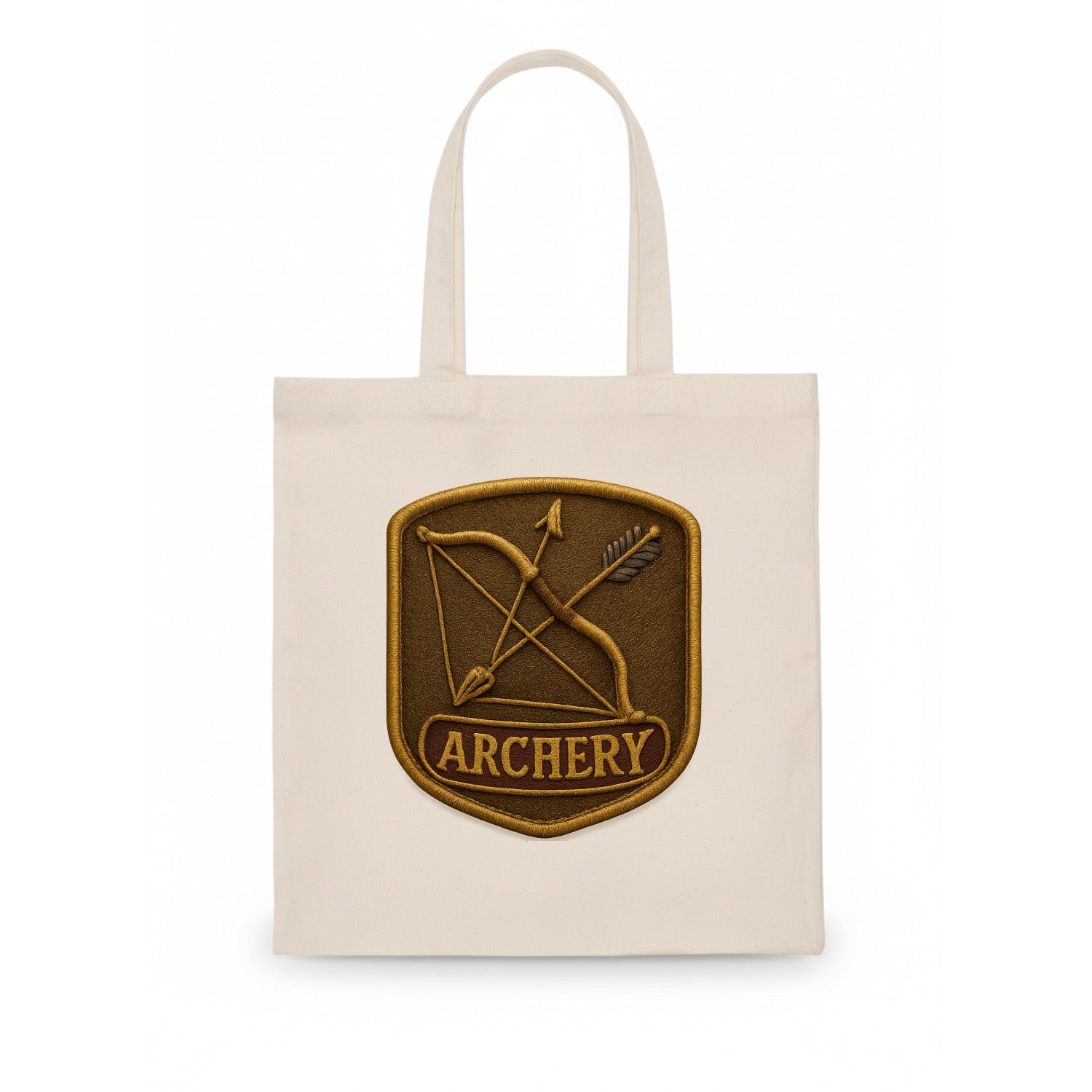Bow and arrow crossed - archery enthusiast - Tote Bag - white