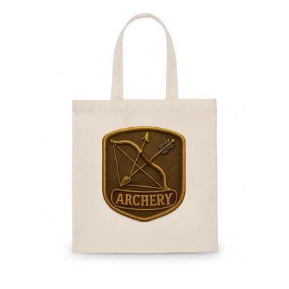 Bow and arrow crossed - archery enthusiast - Tote Bag - white