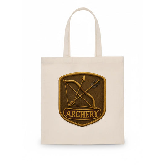 Bow and arrow crossed - archery enthusiast - Tote Bag - white
