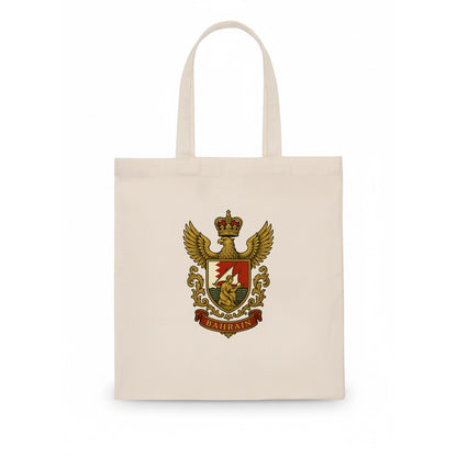 Bahrain Heritage Badge  - Tote Bag - white