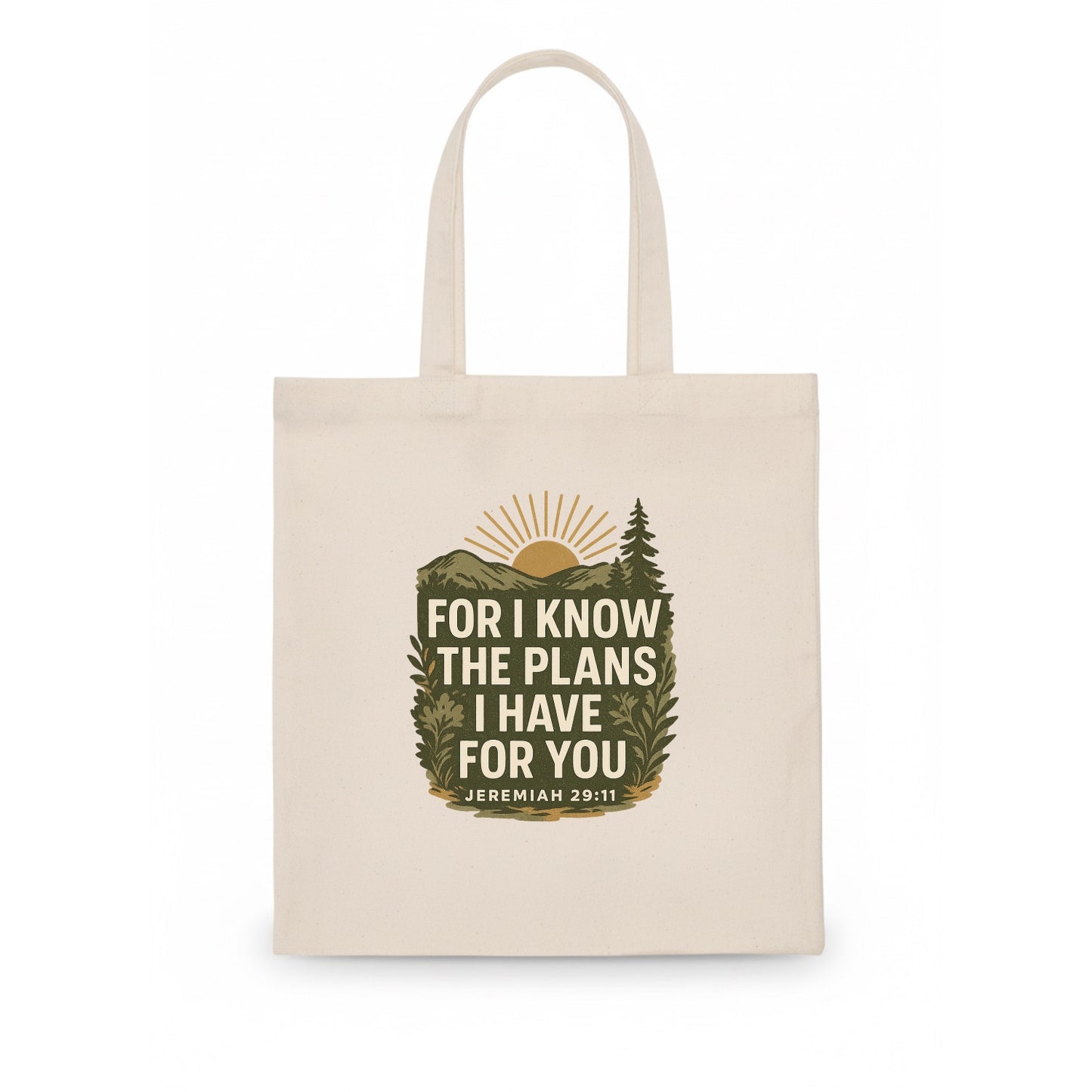 Jeremiah 29:11 Sunrise - Tote Bag - white