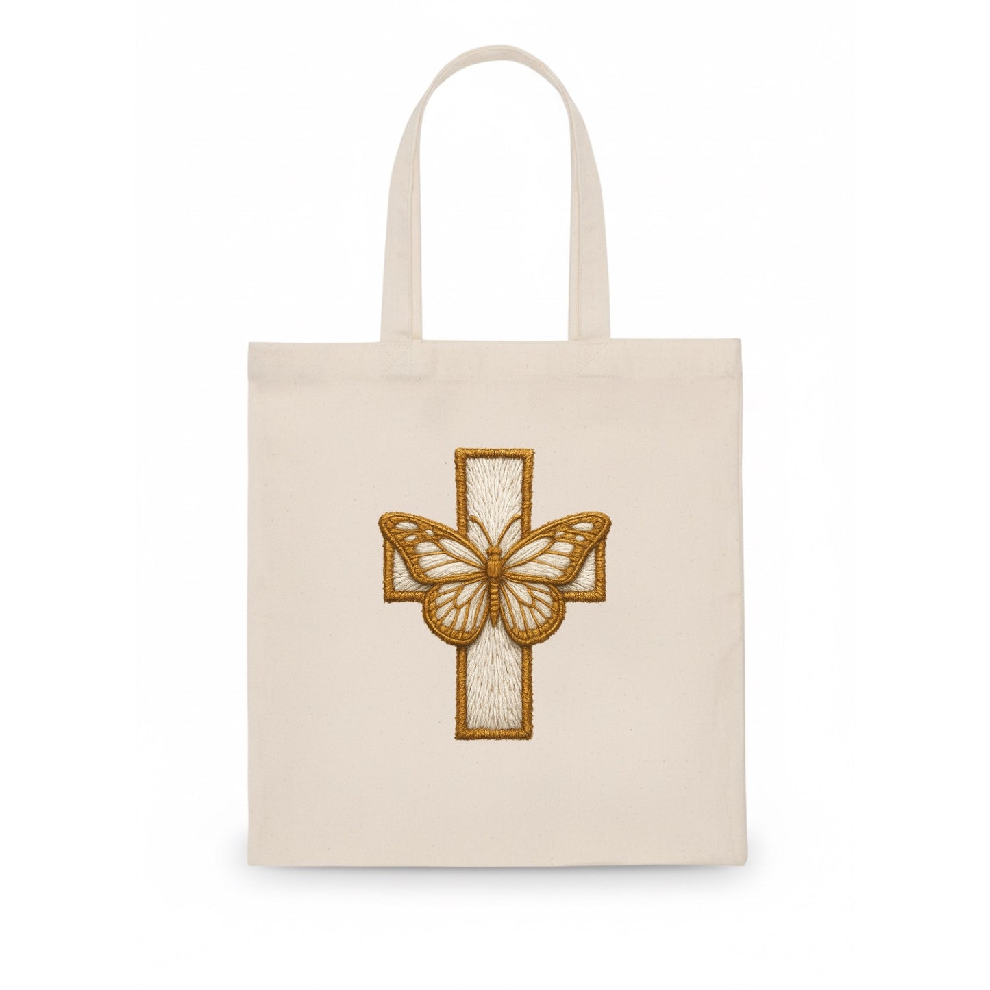 Resurrection Cross  - Tote Bag - white