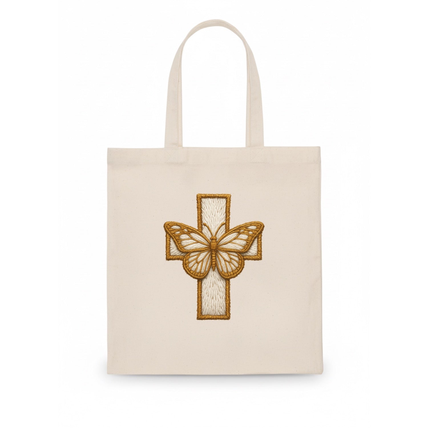 Resurrection Cross  - Tote Bag - white