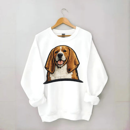 Buddy Beagle - Crewneck Sweatshirt - white