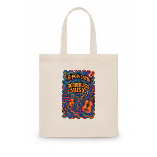 K-Pop and Latin fusion explosion - Borderless Music - cross-cultural sounds - Tote Bag