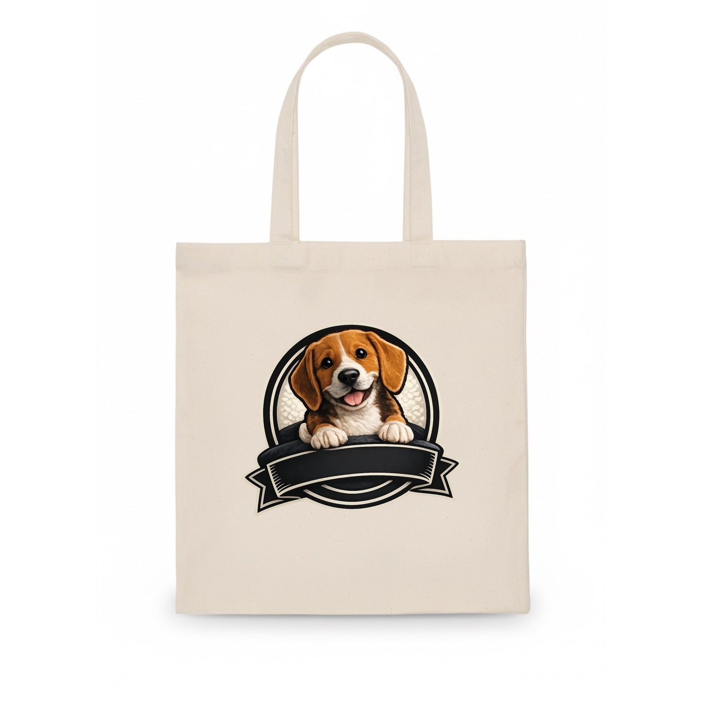 Paws Up Beagle - Tote Bag - white