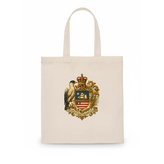 Liberia Pepper Bird Emblem  - Tote Bag - white