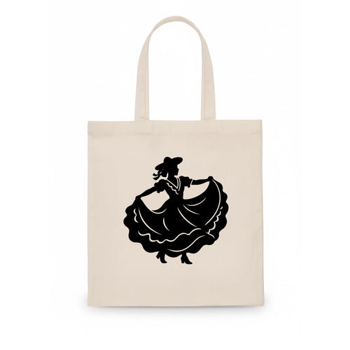 Mexican folk dancer twirling skirt - Tote Bag