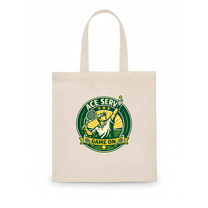 Serving Ace Emblem - Tote Bag - white