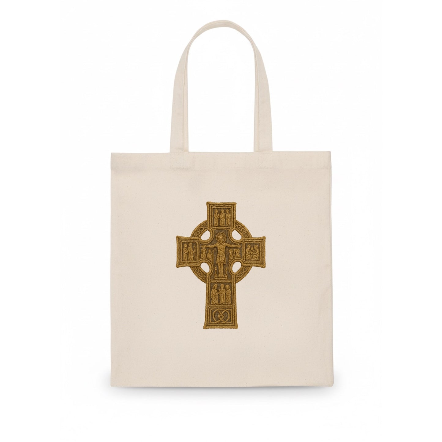 Monasterboice Cross - Tote Bag - white