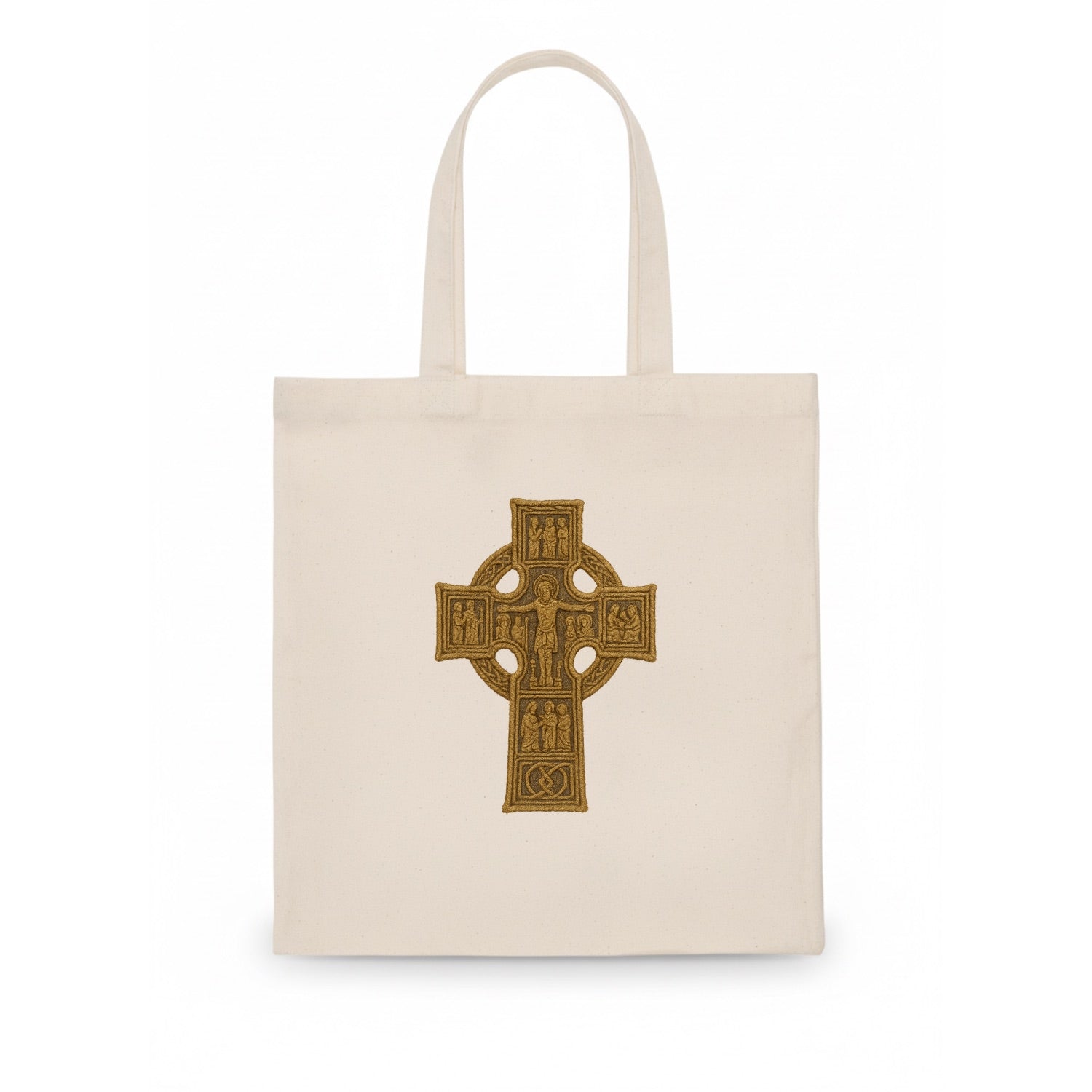 Monasterboice Cross - Tote Bag - white