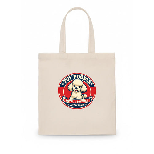Elegant Poodle Emblem - Tote Bag