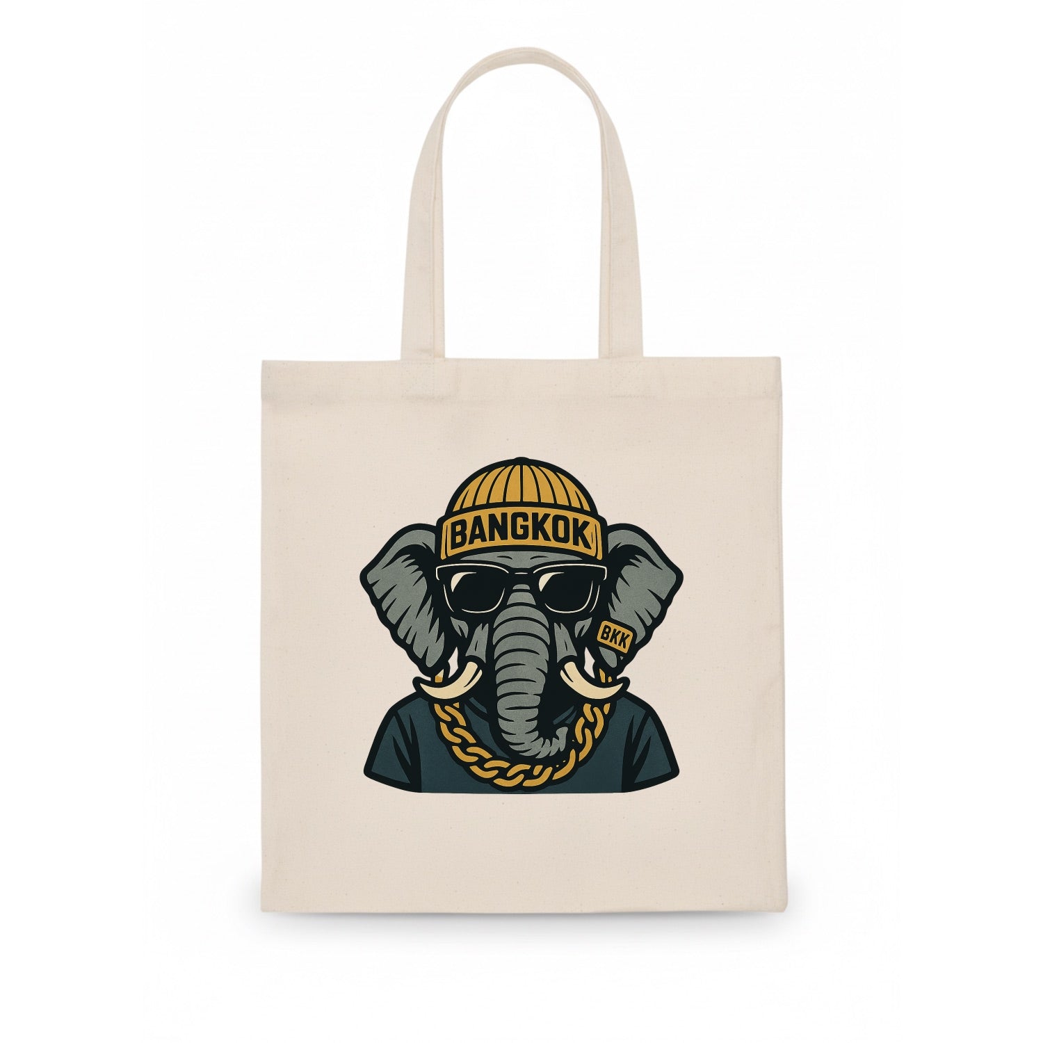 Bangkok Elephant - Tote Bag - white