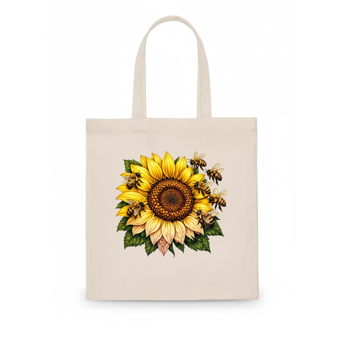 Vintage Sunflower - Tote Bag - white