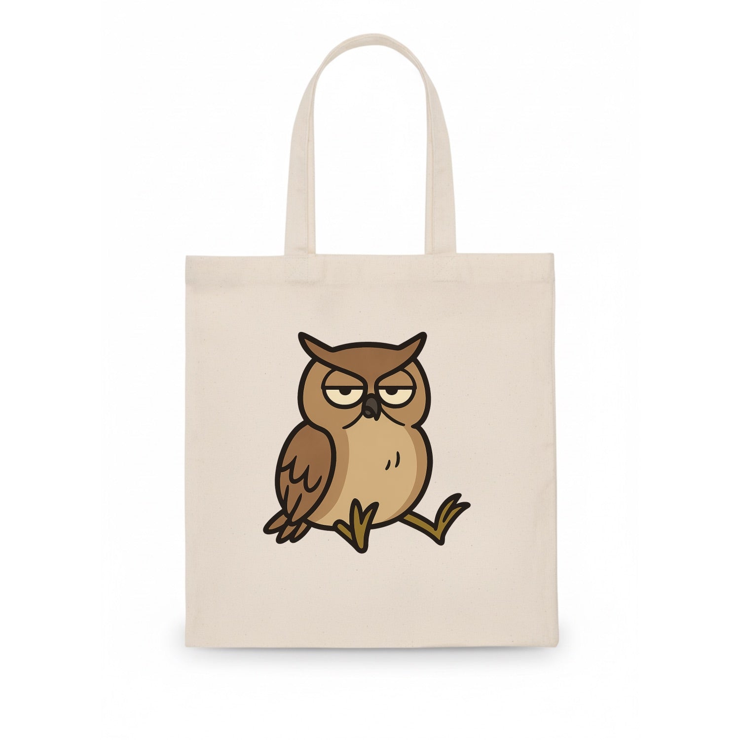 The Owl Judging Silently - Tote Bag - white