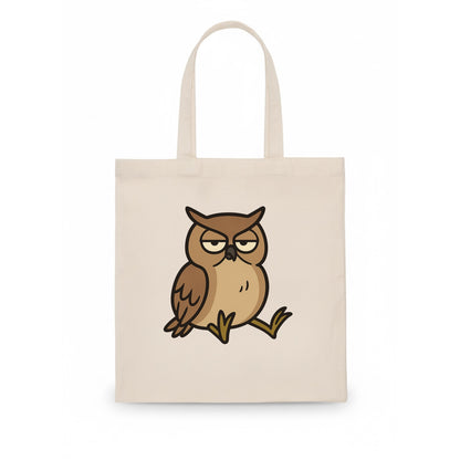 The Owl Judging Silently - Tote Bag - white