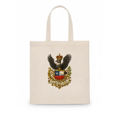 Chile Andean Condor Emblem  - Tote Bag - white