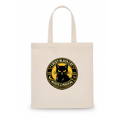 Mystic Feline Emblem - Tote Bag - white