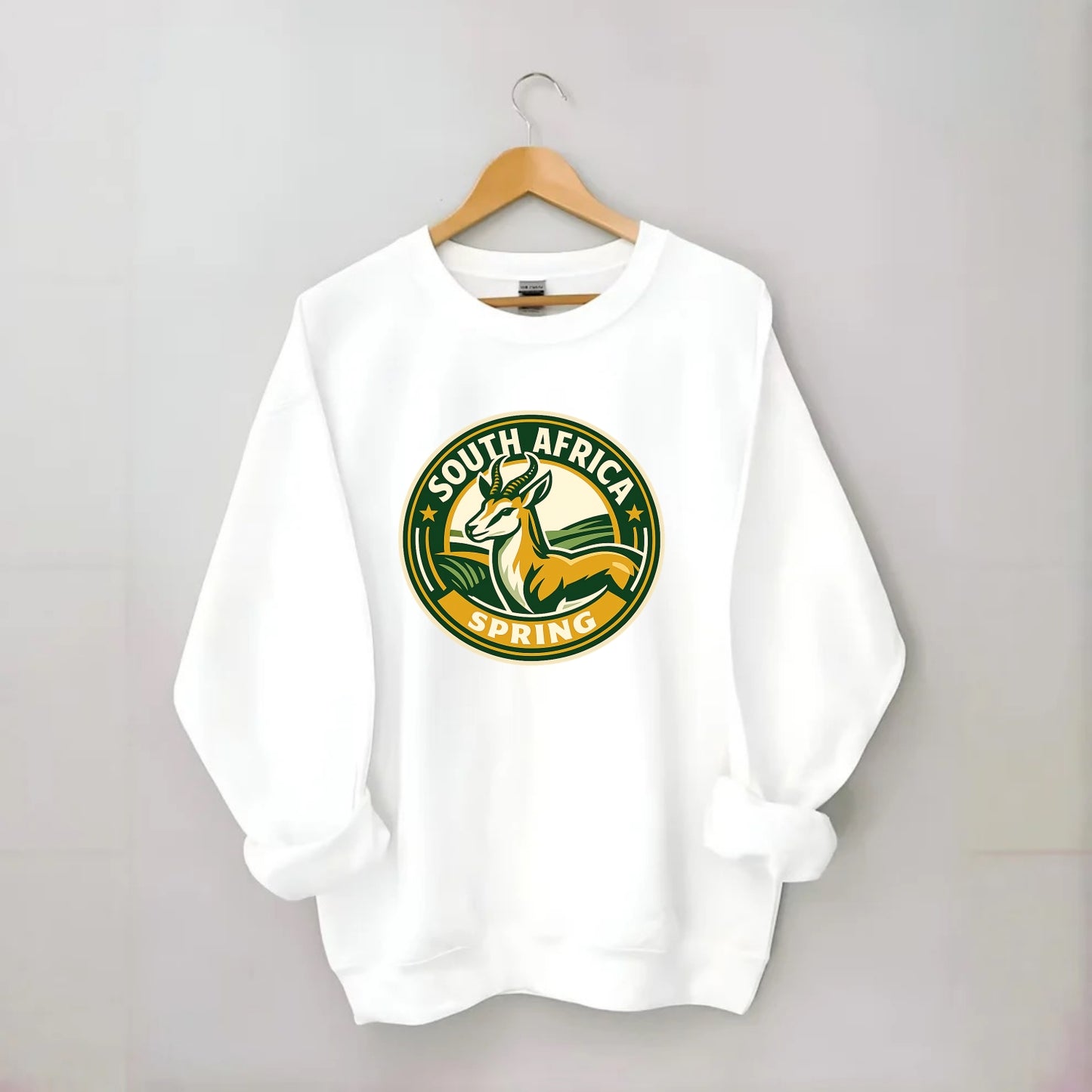 Vibrant Spring Awakening Emblem - Crewneck Sweatshirt - white