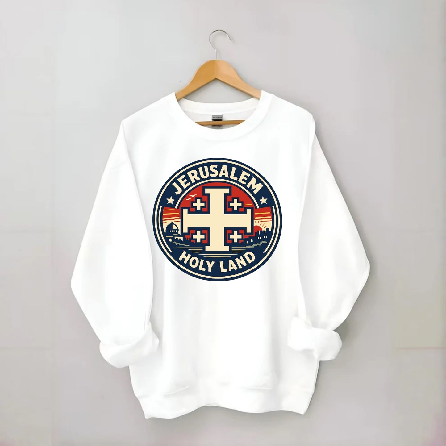 Heritage of the Cross - Crewneck Sweatshirt - white