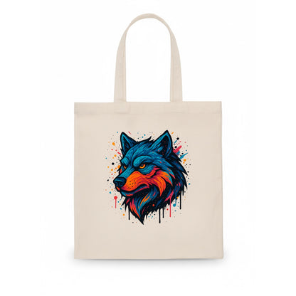 Velvet Wolf Royal  - Tote Bag - white