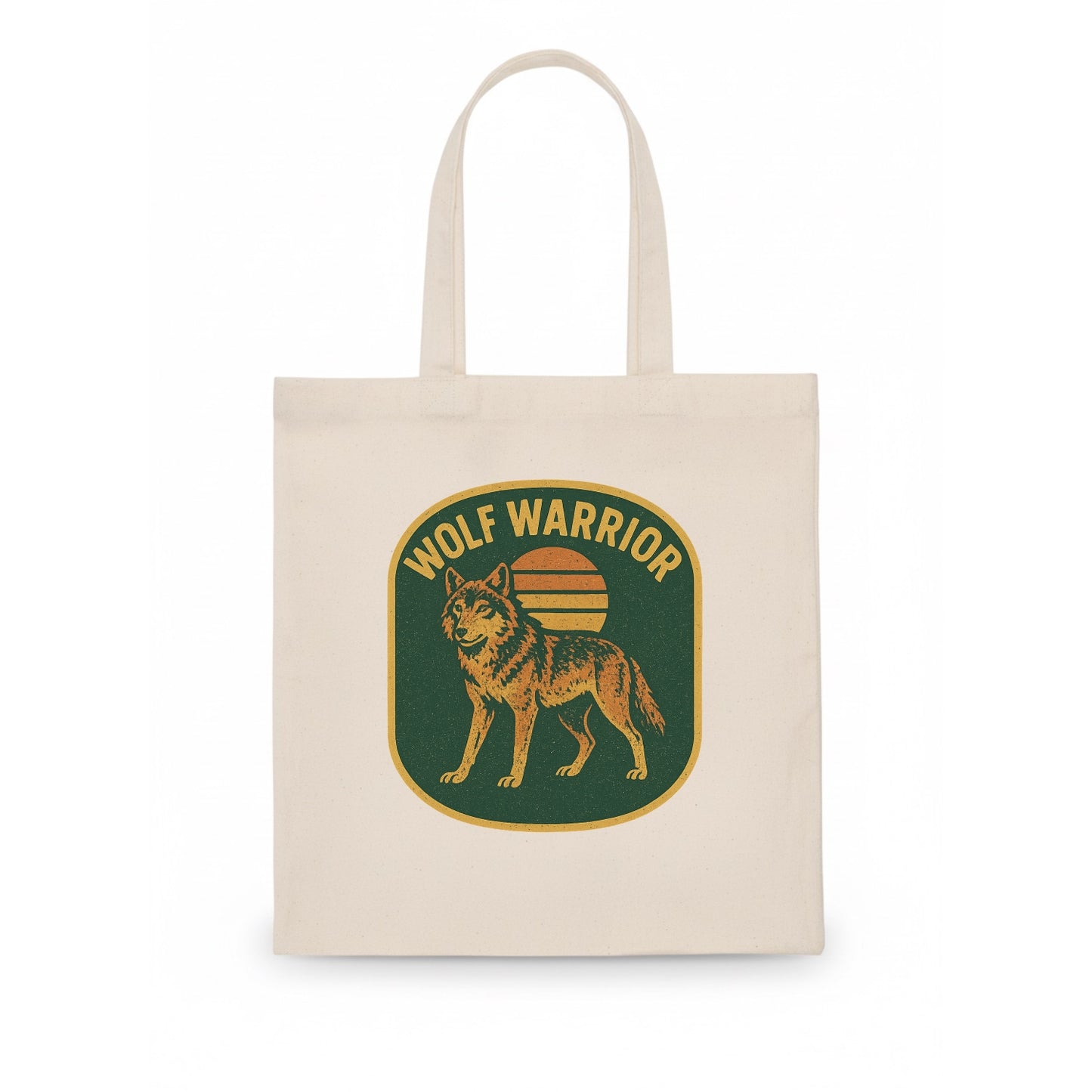 Wolf Warrior  - Tote Bag - white