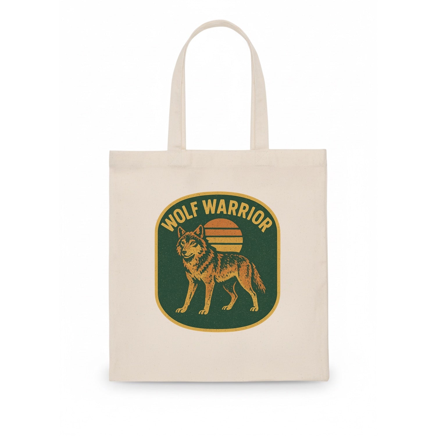 Wolf Warrior  - Tote Bag - white