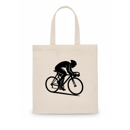 Sprint cyclist racing stance - Tote Bag - white