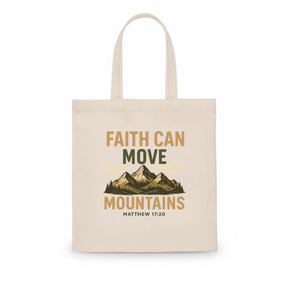 Matthew 17:20 Mountains - Tote Bag - white