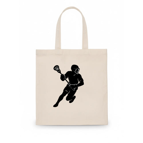 Lacrosse player cradling stick - Tote Bag