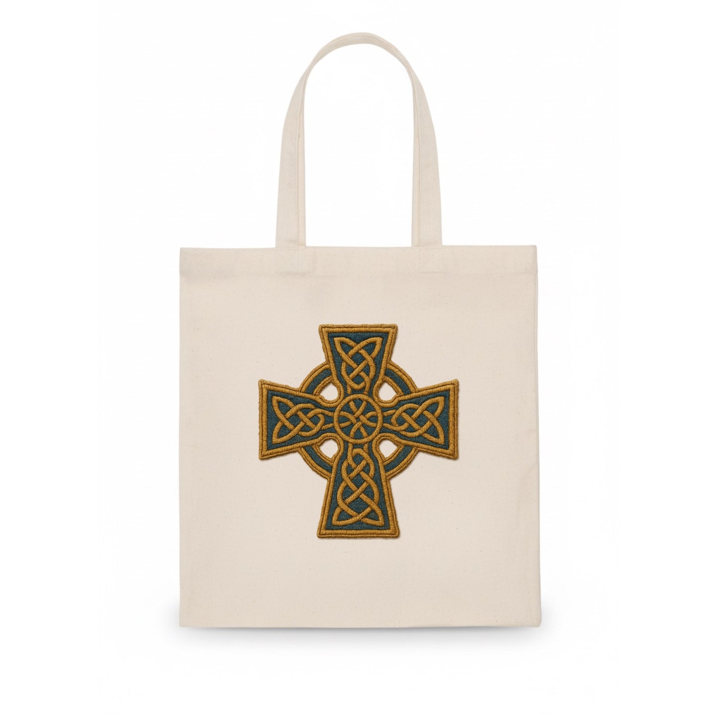 Book Of Kells Cross - Tote Bag - white