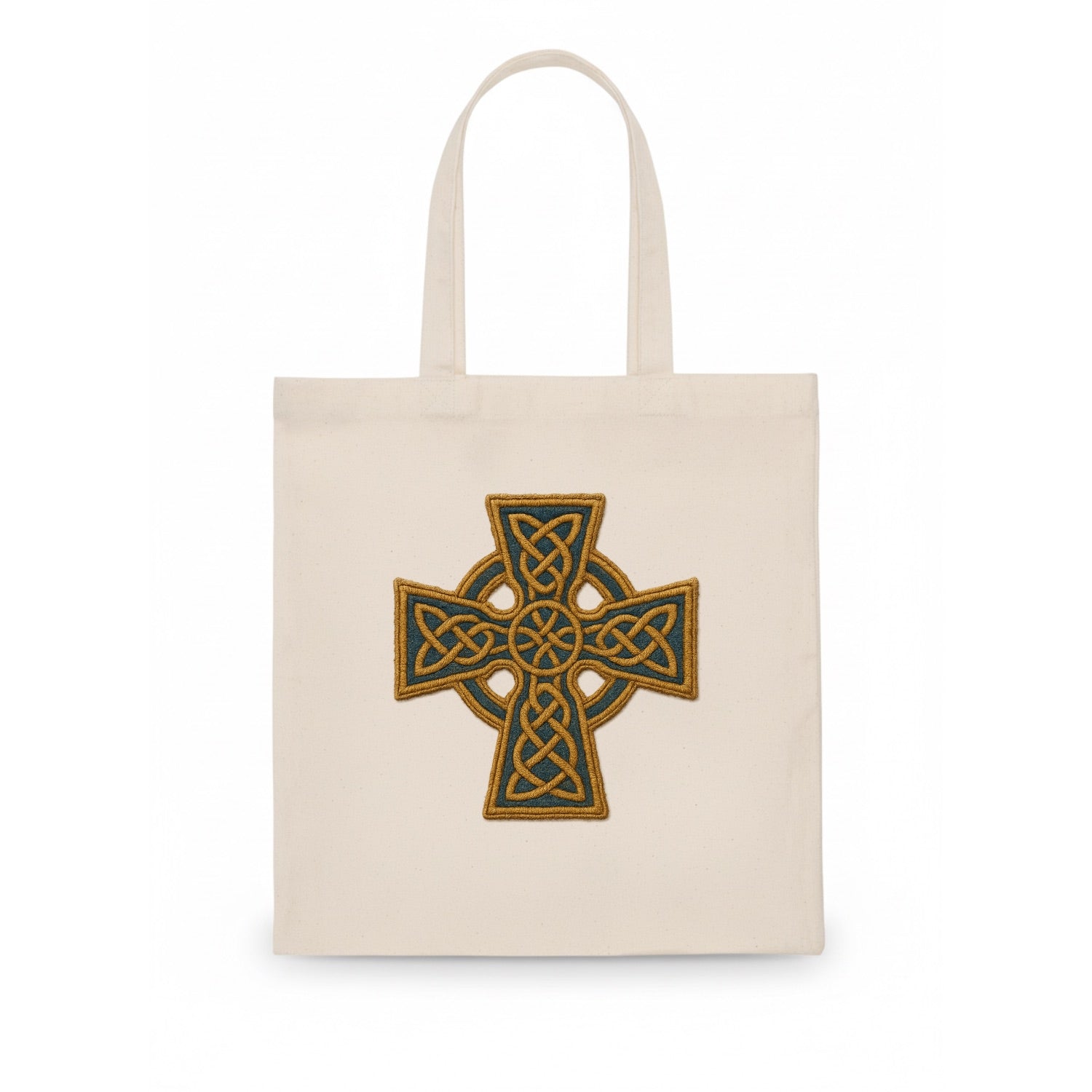 Book Of Kells Cross - Tote Bag - white