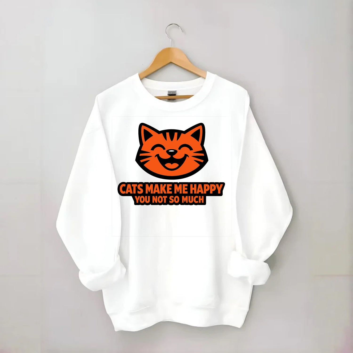 Feline Joy and Sassy Truths - Crewneck Sweatshirt - white