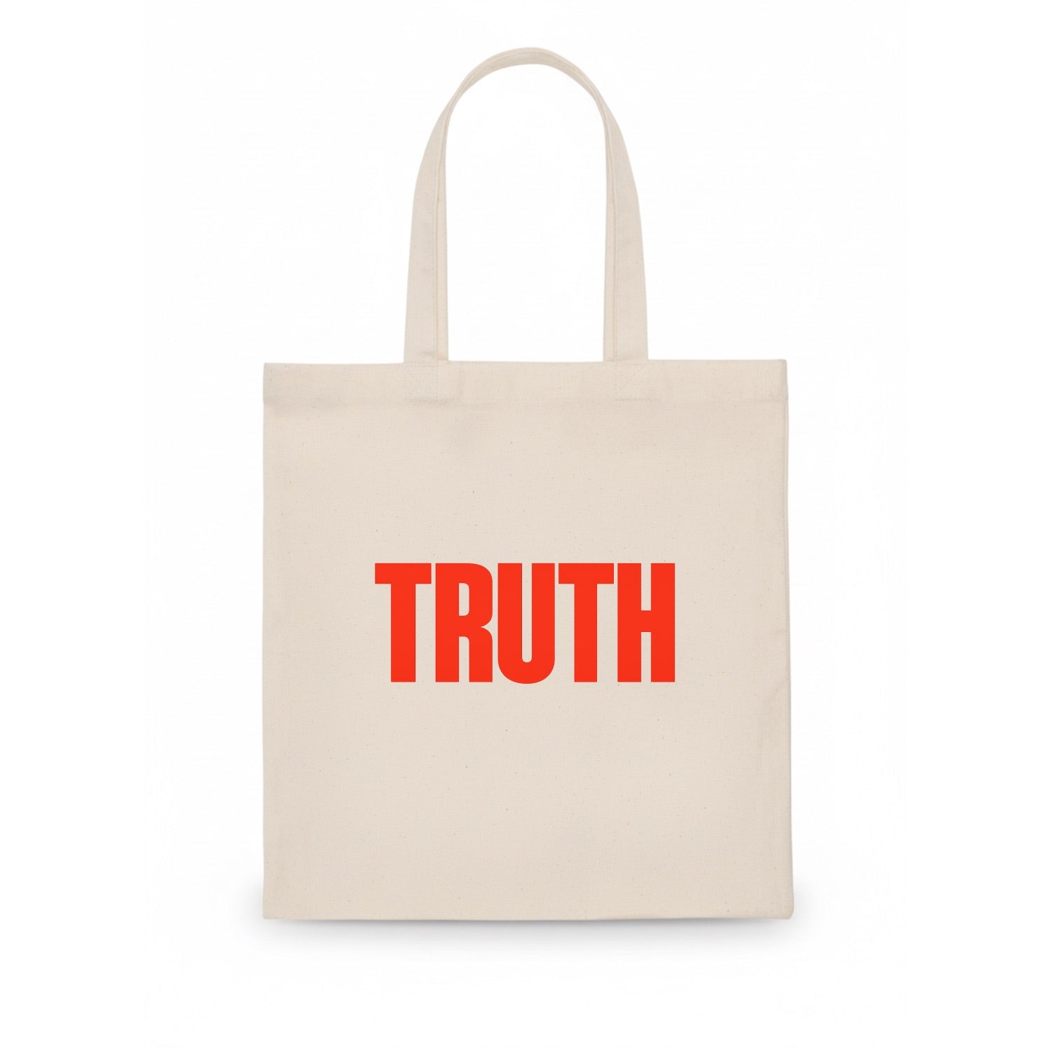 Bold typography design - "TRUTH" - honesty, reality - Tote Bag - white
