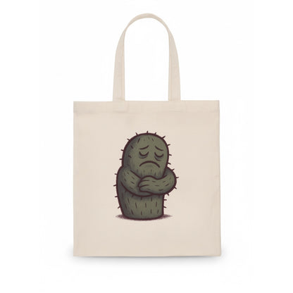 SINGLE IS VALID | Content cactus hugging itself - Tote Bag - white