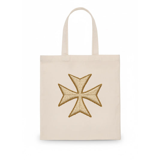 Hospitaller Cross  - Tote Bag - white