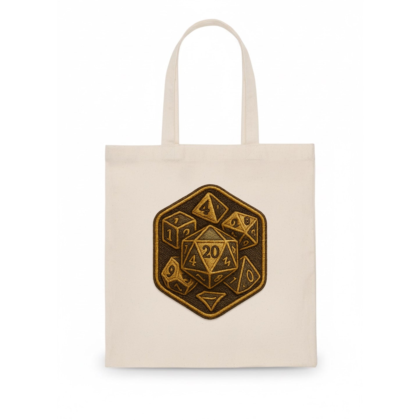 Dice set for tabletop gaming - RPG enthusiast - Tote Bag - white