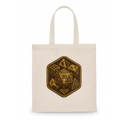 Dice set for tabletop gaming - RPG enthusiast - Tote Bag - white
