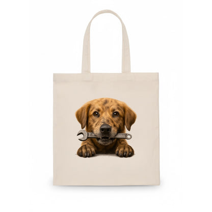 Mechanic Dog  - Tote Bag - white