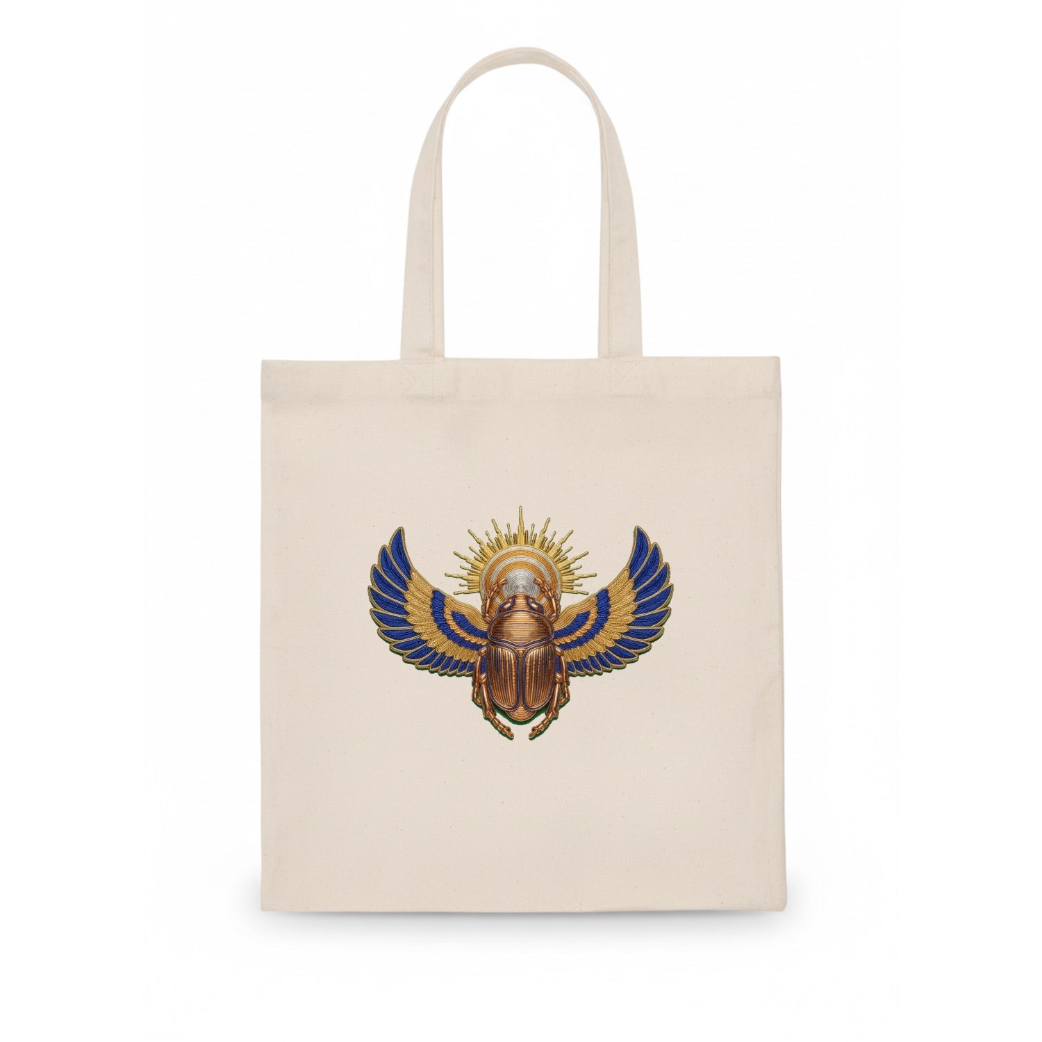 Winged Scarab - Tote Bag - white