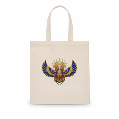 Winged Scarab - Tote Bag - white