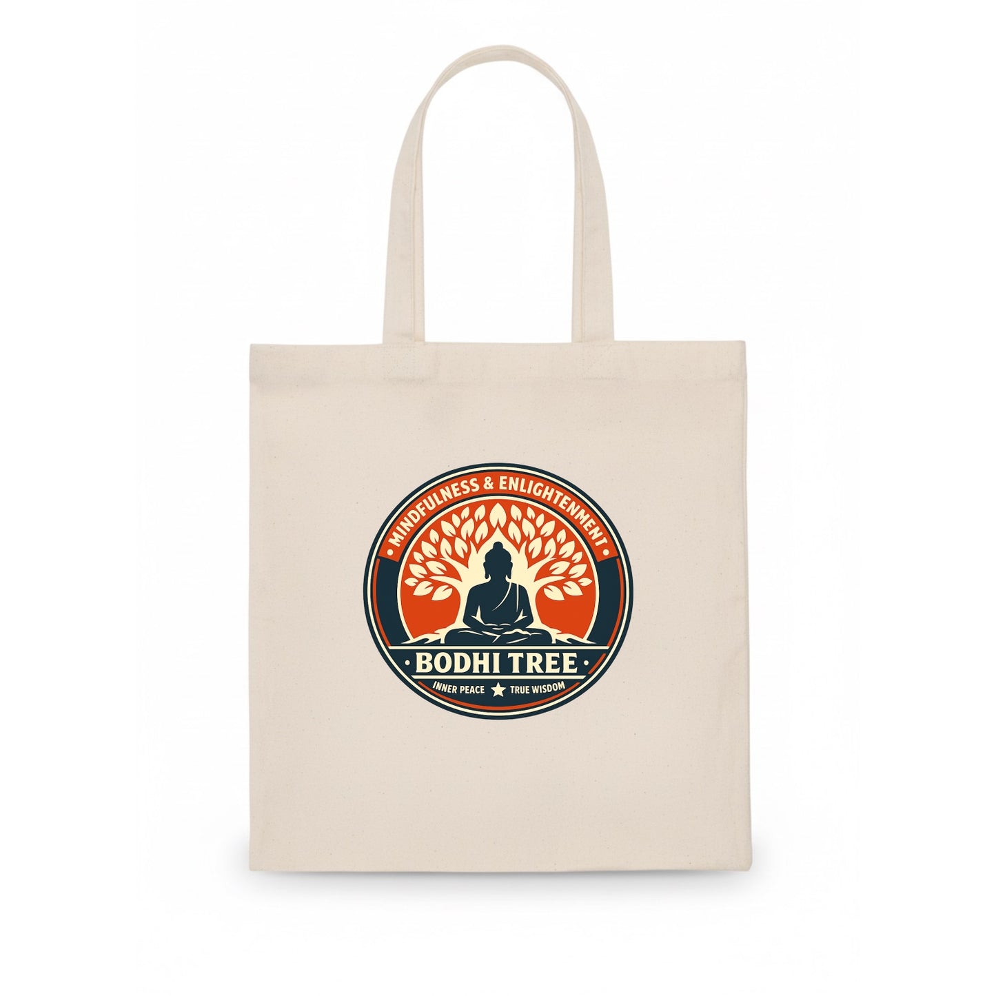 Zen Harmony Emblem - Tote Bag - white