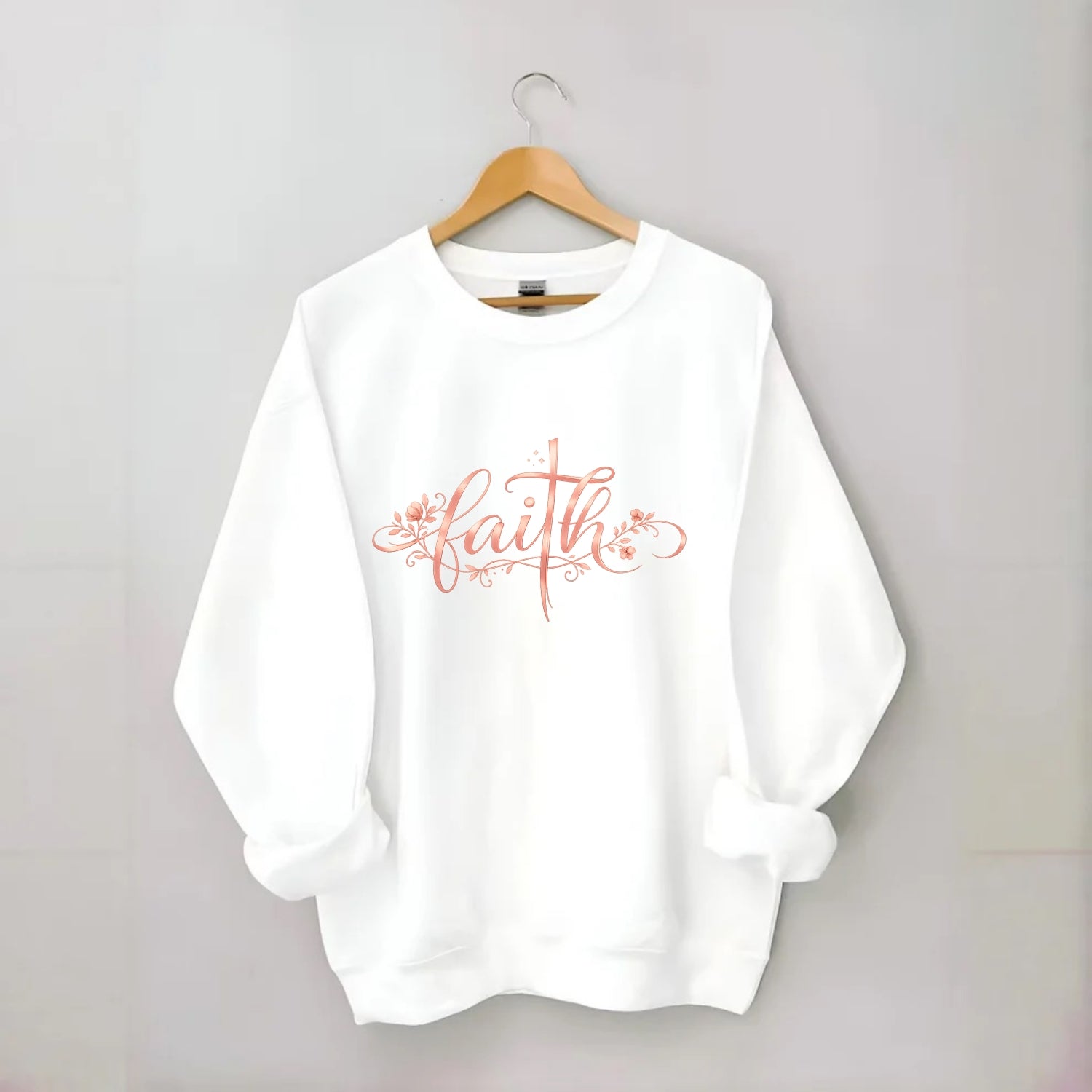 Faith - Crewneck Sweatshirt - white